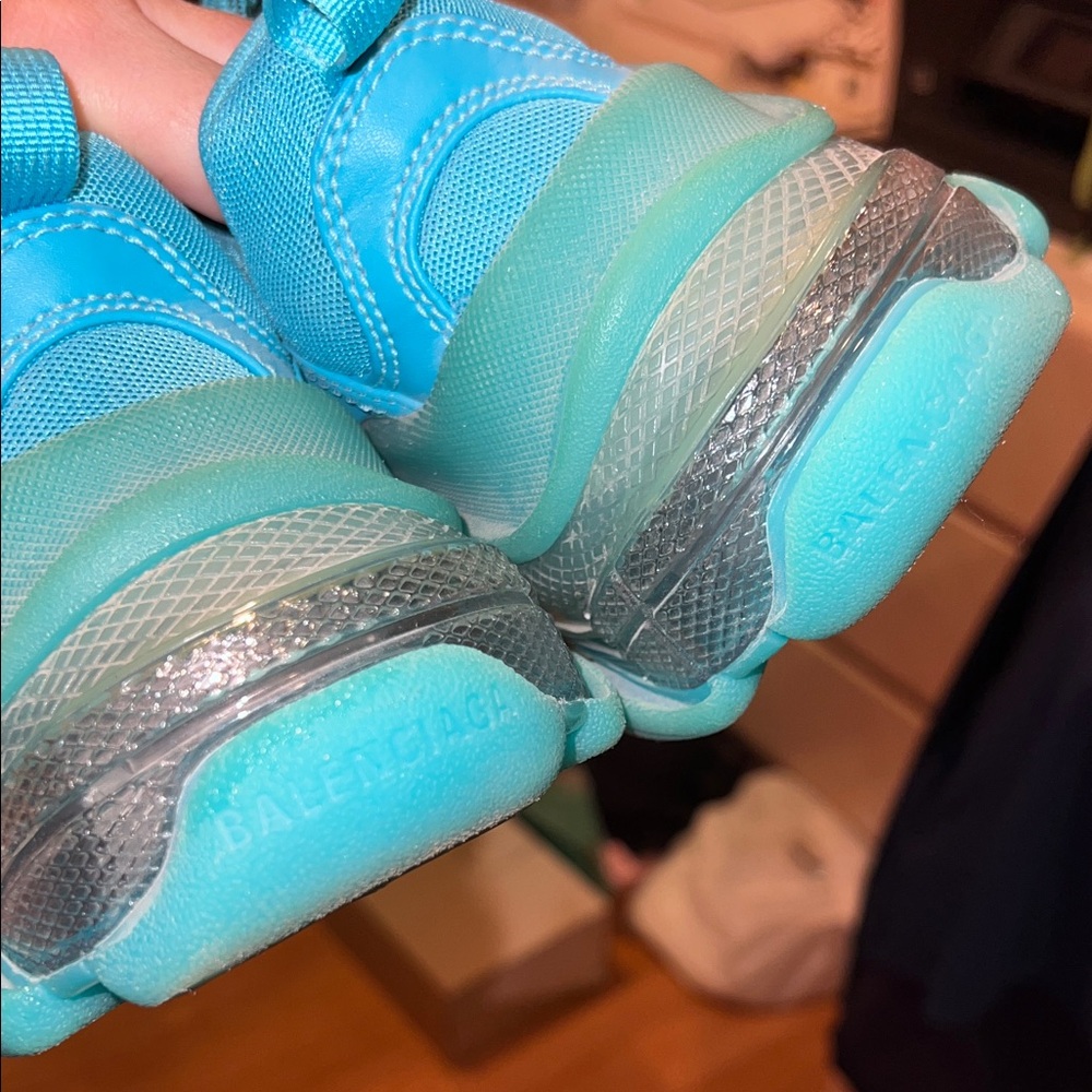 Balenciaga Triple S Sneakers - Teal - Picture 9 of 9